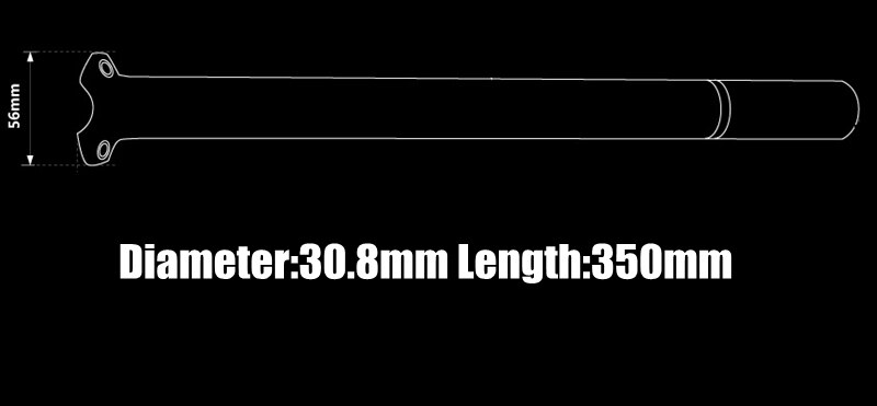 FCFB Race Face Next-poste de asiento de bicicleta, piezas de 27,2/30,8/31,6mm * 350mm/400mm 3K brillante: 30.8 X 350mm