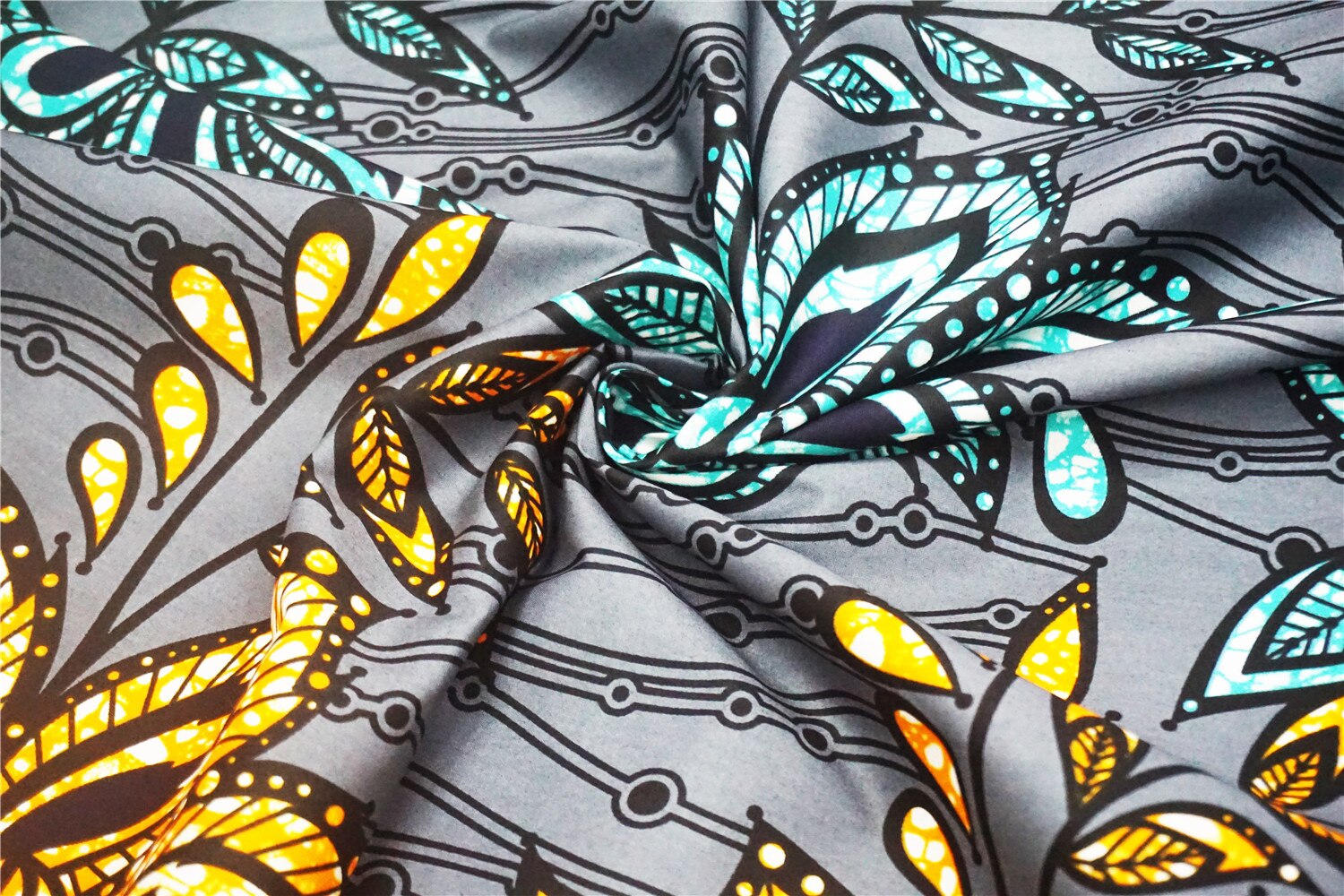 Ankara veritable block wax African Wax print fabric Ghana wax fabric printed pattern 100% cotton