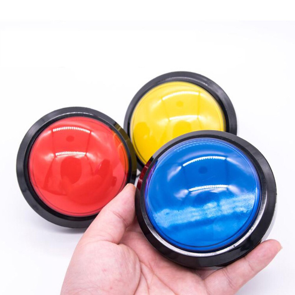 Botón para proyectos de juego con forma de cúpula con pulsador para Arcade, luz LED de 100mm, 5 colores disponibles.