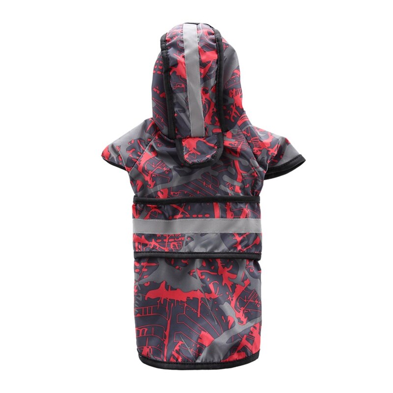 Dog Raincoat Puppy Soft Breathable Rain Coat with Hood Reflective Waterproof Dog Raincoat Clothes Pet Cat Small Dog Rainwear: R / XXL