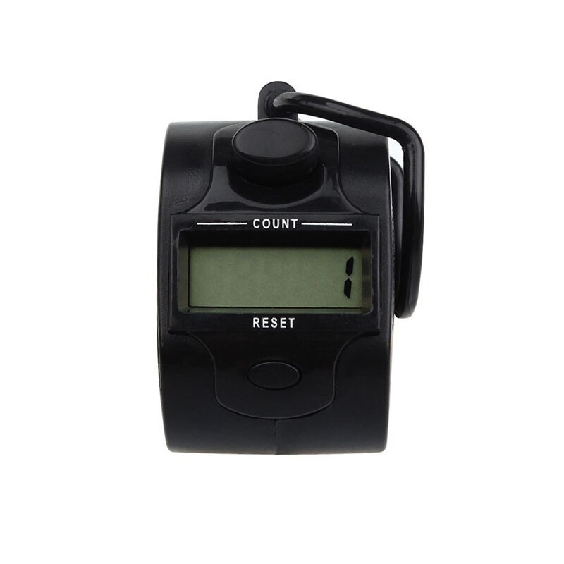 5 Digit Electronic LCD Digital Hand Tally Plastic Counter Hand Tally Counter --M25: Black