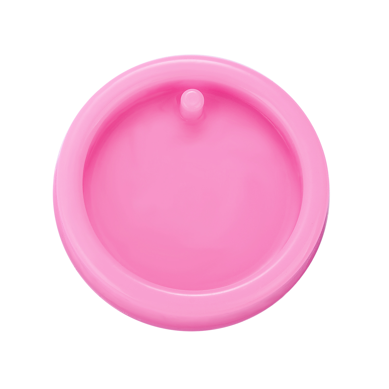 Molde de silicona con colgante de etiqueta redonda de 5 tamaños, llavero artesanal, Molde de resina Epoxy de cristal, de mano para Navidad, accesorio de decoración del hogar: Rosa