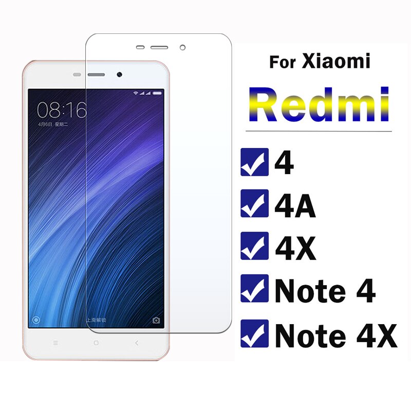 Xiomi redmi note 4 ガラス xiaomi redmi note 4 × 安全 a4 x4 ために ksiomi 暁スクリーンプロテクター note4x 保護ガラス 4a 4x