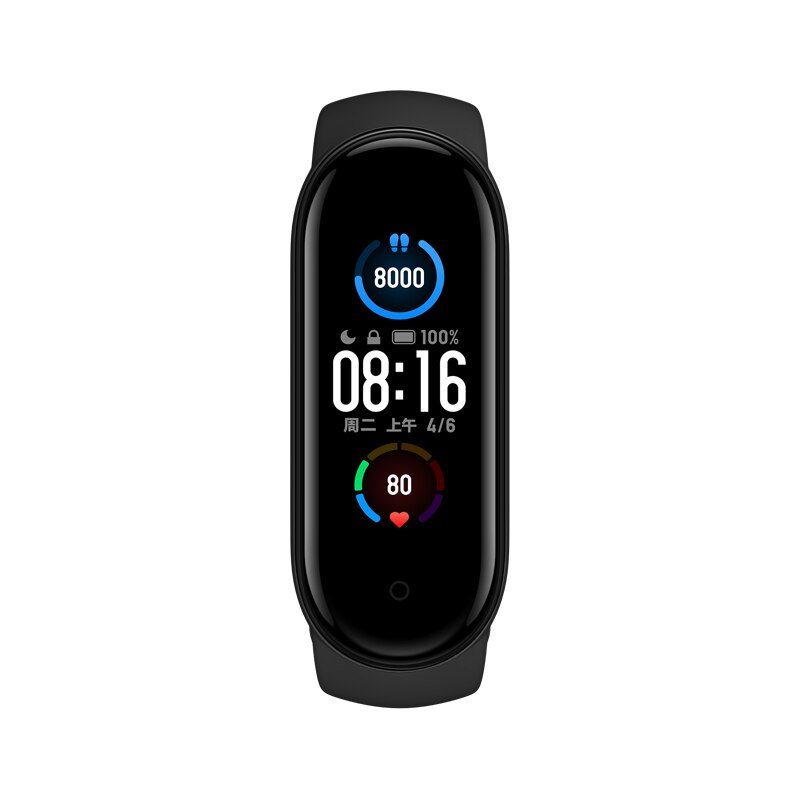Xiaomi-pulsera inteligente Mi Band 5 Original, reloj con Pantalla AMOLED, control del ritmo cardíaco, Bluetooth, NFC
