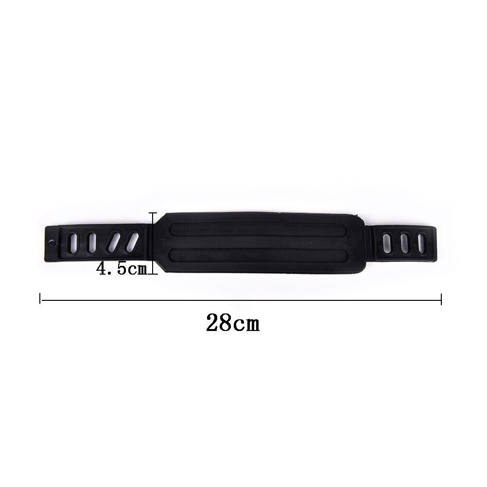 1 par plastik pedal stropper spænde, anti-slip pedal tå strop fast gear til cykel mtb cykel bmx cykel pedal sort