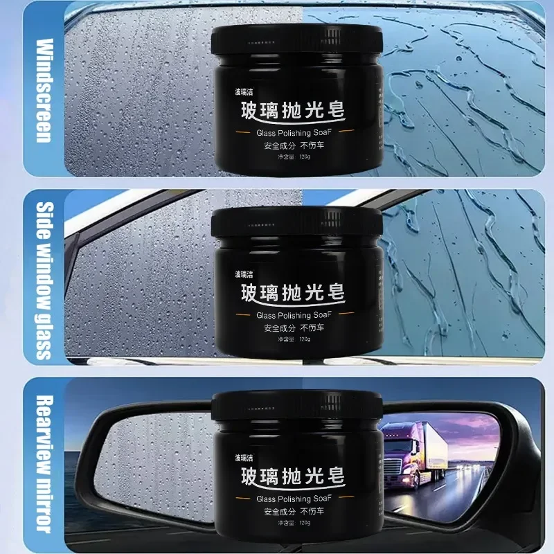 120g Ceroxid Glas Polierpulver Creme Fenster Windschutzscheibe Wachs Polnisch Kratzer Entferner Auto Reparatur Einfügen Hause Glas Reiniger