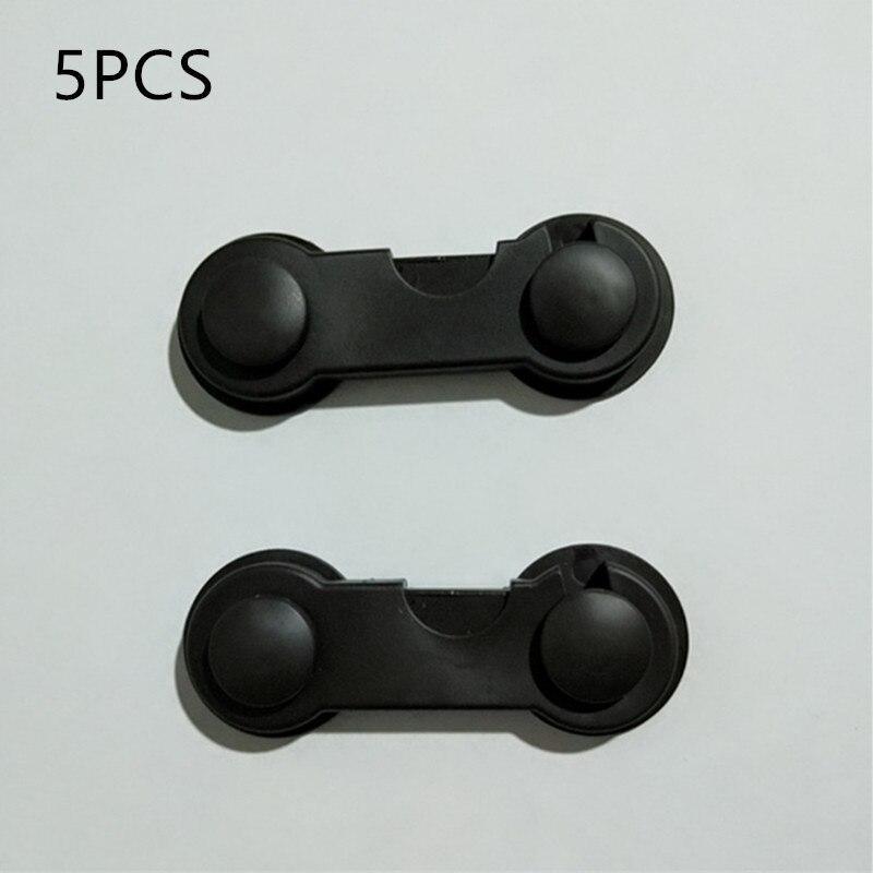 5Pcs Kind Veiligheid Kabinet Lock Baby Proof Beveiliging Protector Lade Deur Lock Kids Veiligheid Plastic Bescherming Kids Veiligheid Sloten: 5pcs Black