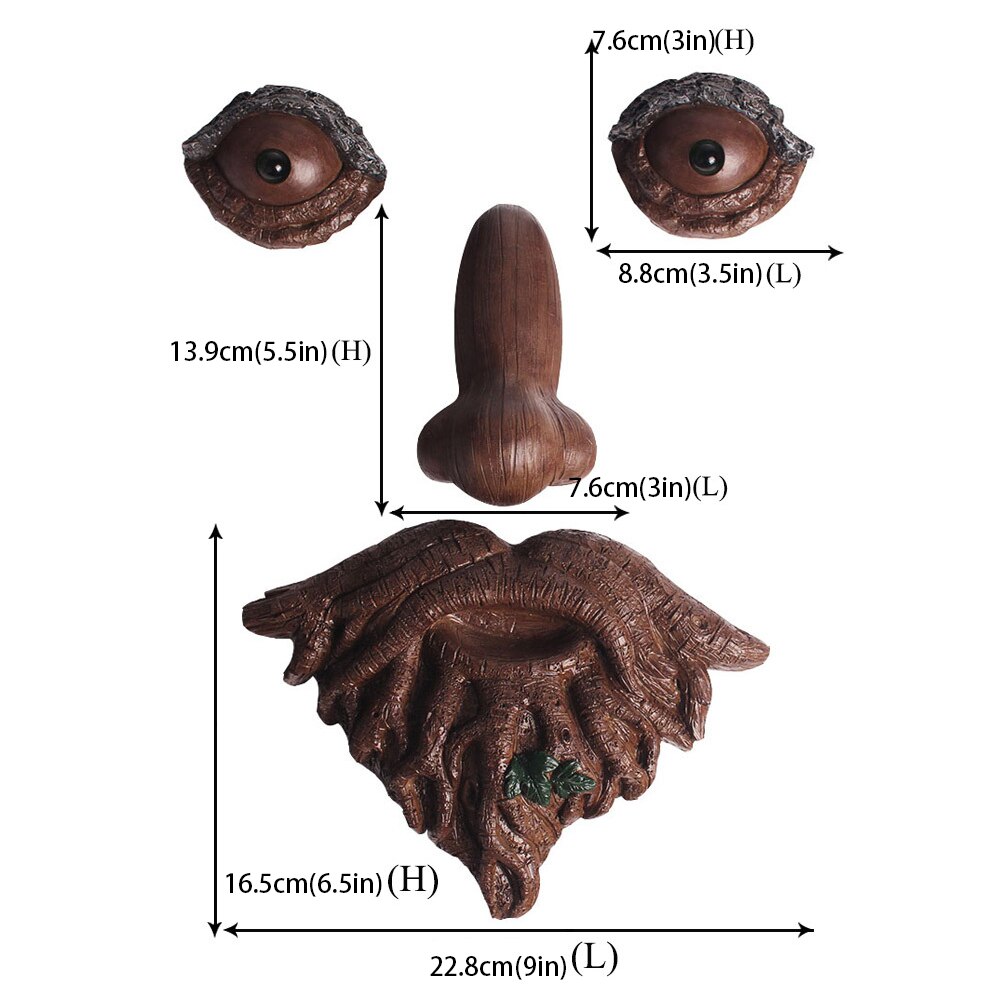 Bits En Stukken Oude Man Tree Hugger Tuin Peeker Sculptuur Kofferbak Grillige Tree Hugger Sculptuur Boom Gezicht Tuin Decoratie