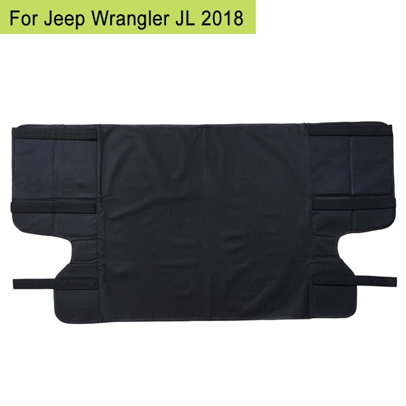 Auto Achter Cargo Cover Privacy Kofferbak Screen Security Shield Gordijn Zwart Intrekbare Voor Jeep Wrangler Jl