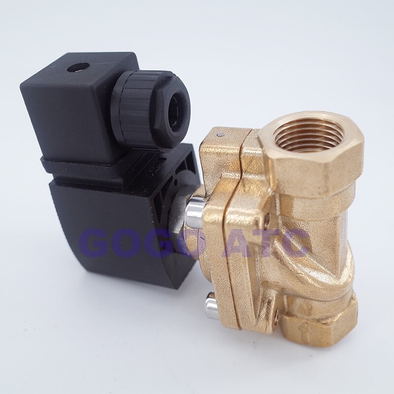 50bar Air compressor injection valve gas solenoid valve 1/2" JT5241015 NC Diaphragm brass water valve for Blowing machine