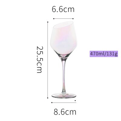 Farbige Schräg Wein Gläser Weinglas Tasse Dekorationen Für Heimat Hochzeit Wein Gläser Bar Hotel Party Hochzeit Dekoration: 470ml