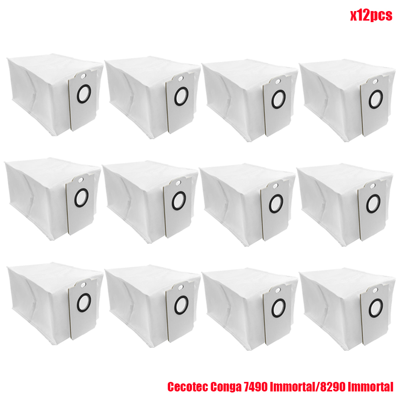 Reemplazo de bolsas de polvo para Cecotec Conga 7490 Immortal / 8290 Immortal / Kabum Smart 900, piezas de bolsas de gran capacidad