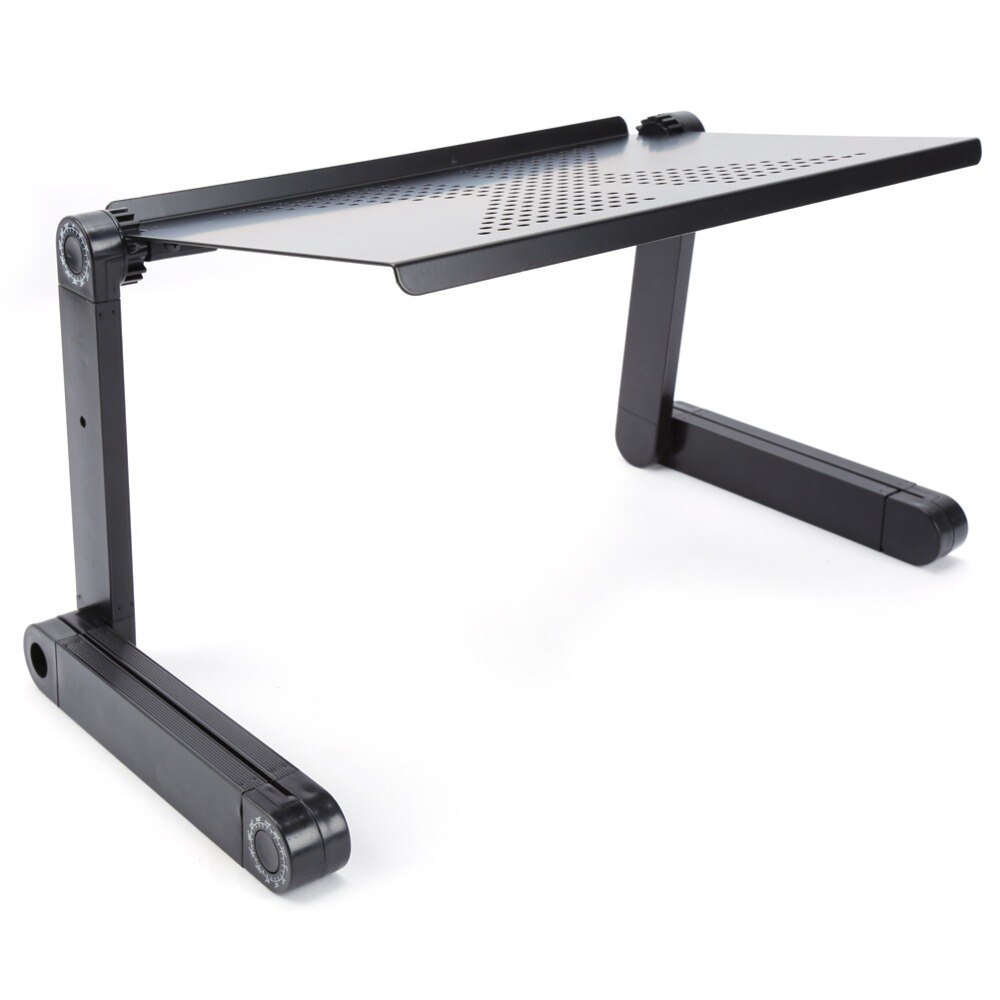 Portable Laptop Desk Notebook Stand Table Tray with Mouse Holder Sofa Bed Black