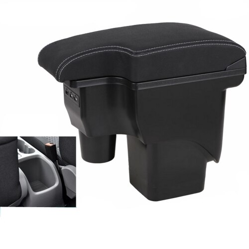 For Ford Focus mk2 armrest car Centre Console Storage Box mk2 Arm rest products interior car-styling accessories parts: Black white line