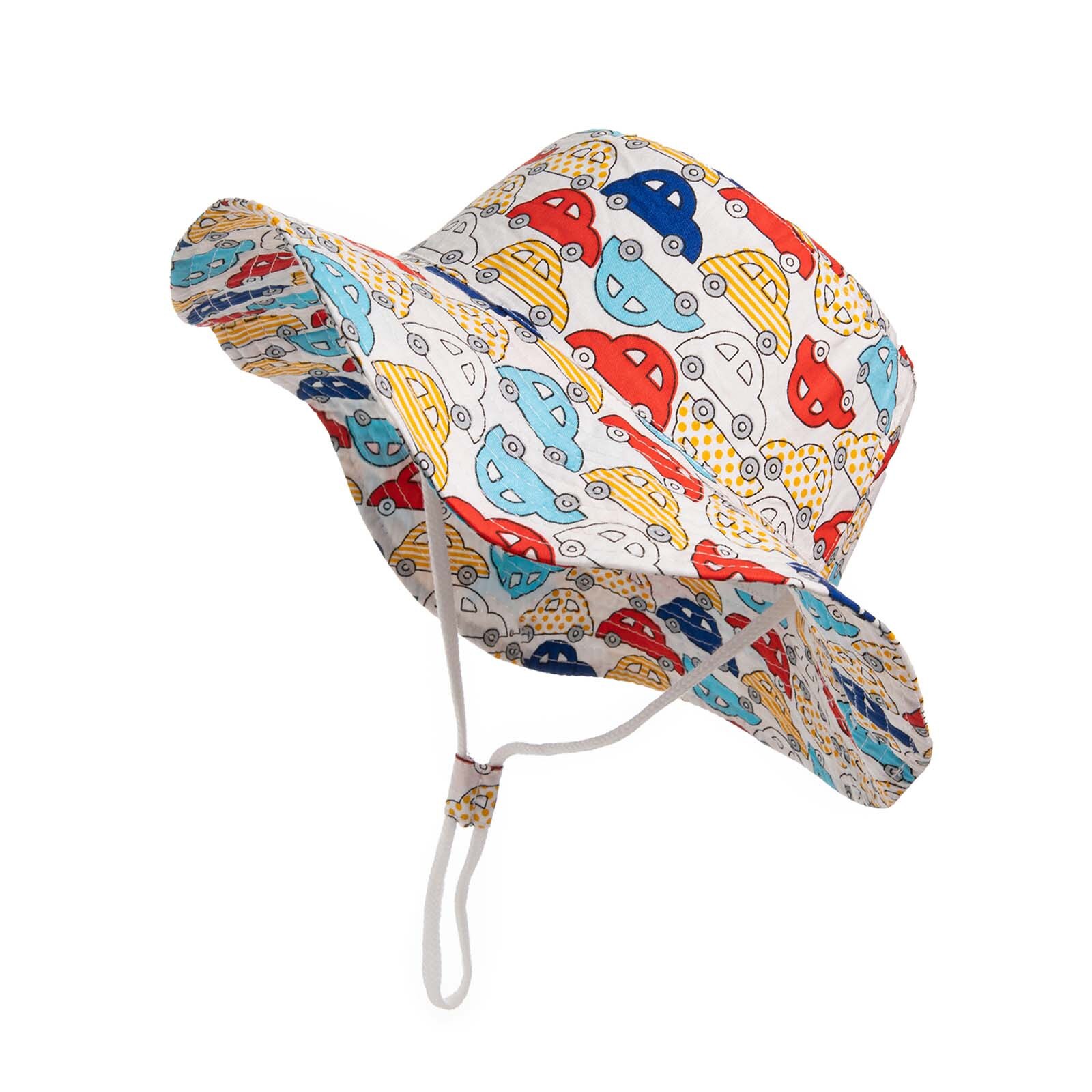 Leuke Zomer Baby Meisje Emmer Hoed Cartoons Gedrukt Baby Hoed Zonnescherm Kinderen Outdoor Hoed Seaside Zonnebrandcrème Hoed Strand Cap: B