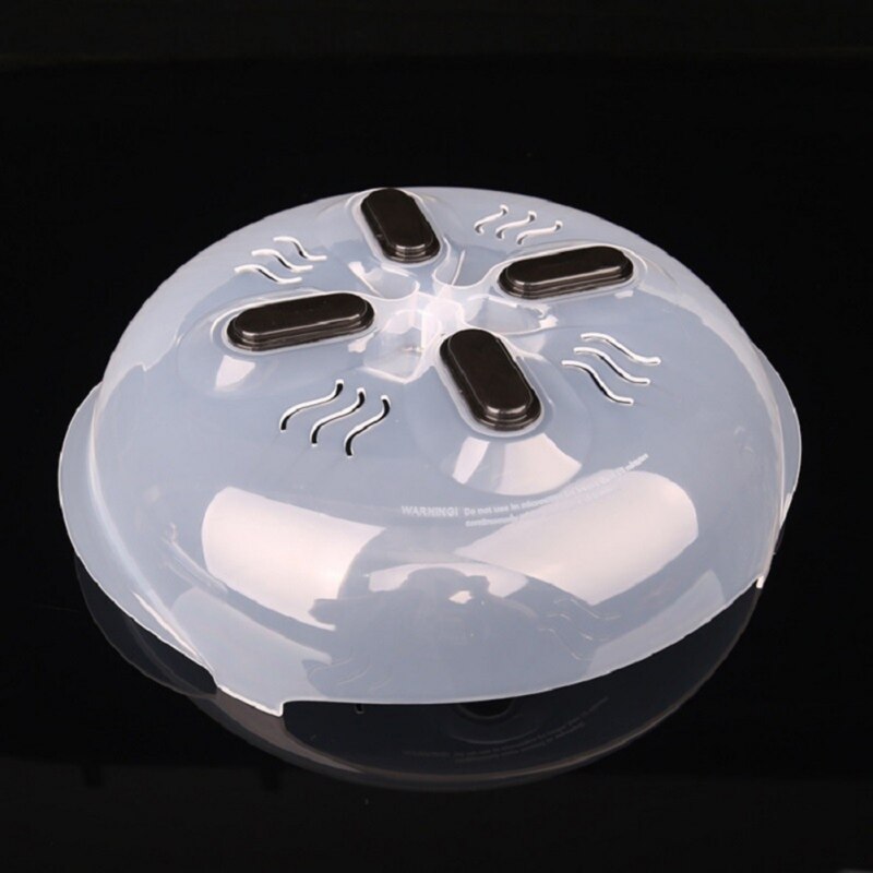Plastic microwave oven food cover plate ventilation and splash protector transparent cover safe ventilation kitchen tool