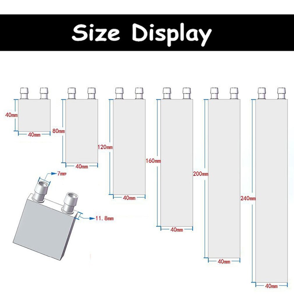 Cpu Semiconductor Cooling Plate Radiator Water Cooling Plate Internal Flow Channel Extrusion Training 0.5 Mm Cooling 1 Pcs