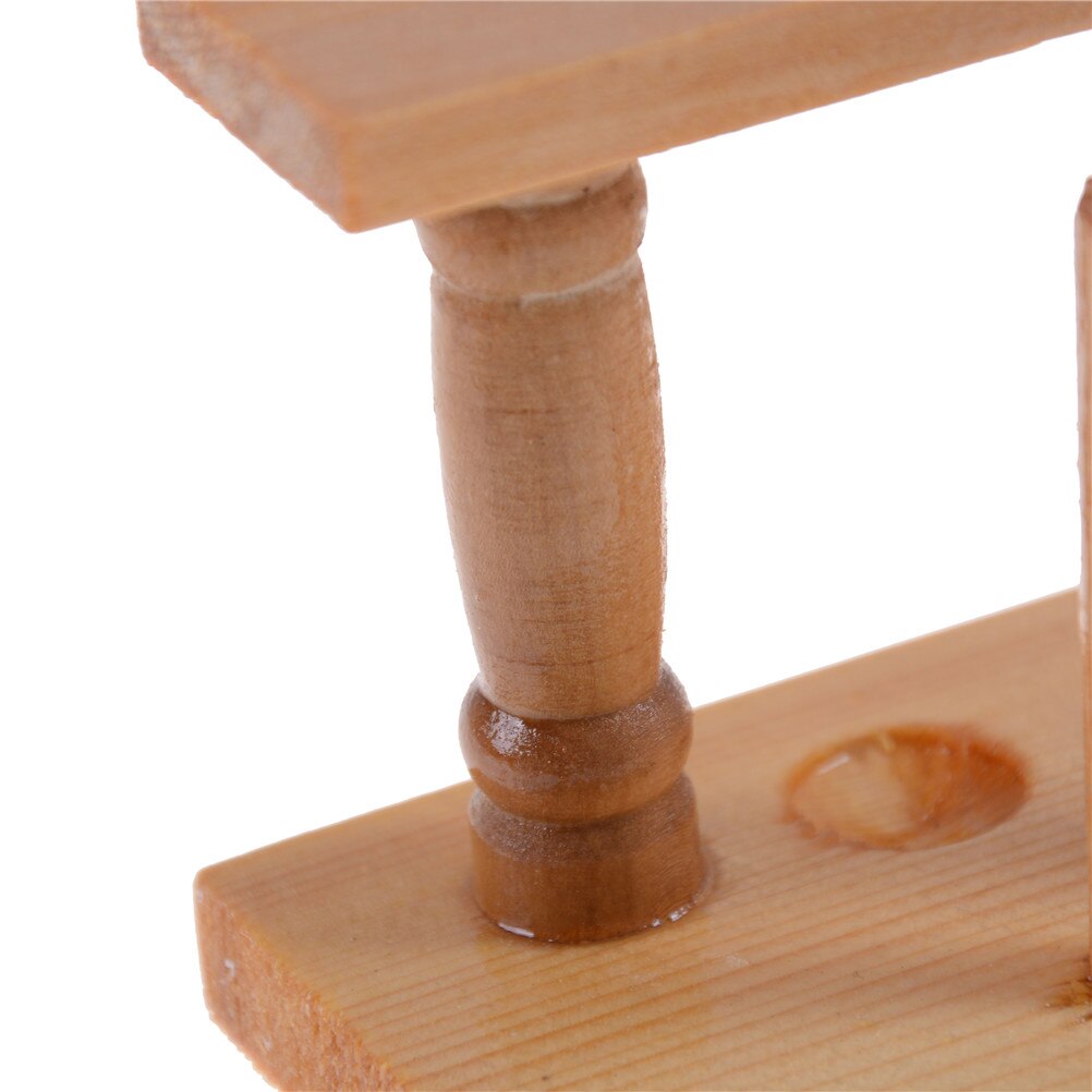Soporte de madera para pruebas de laboratorio soporte de 6 agujeros y 6 pines, soporte de bureta, soporte para tubos de ensayo, estante de laboratorio, suministro escolar