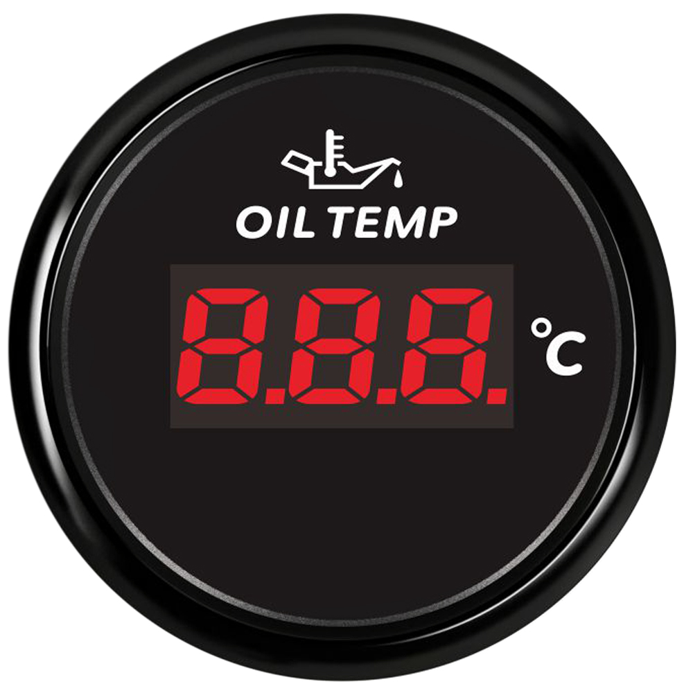 52mm Auto Wassertemperaturanzeige Auto Temperaturanzeige Wassertemperatur Digital Meter + Sensor für Auto LKW Marine Stiefel benutzerdefinierte: Grün