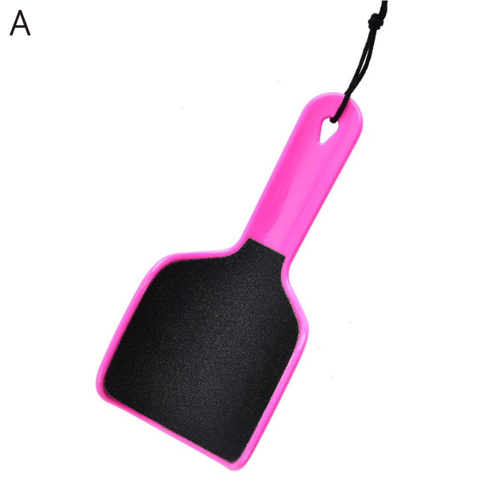 Lima de pies curvada , eliminador de callos de piel muerta, lima de pedicura de doble cara, lijadora de pies en forma de U, cuidado de los pies: Castaño