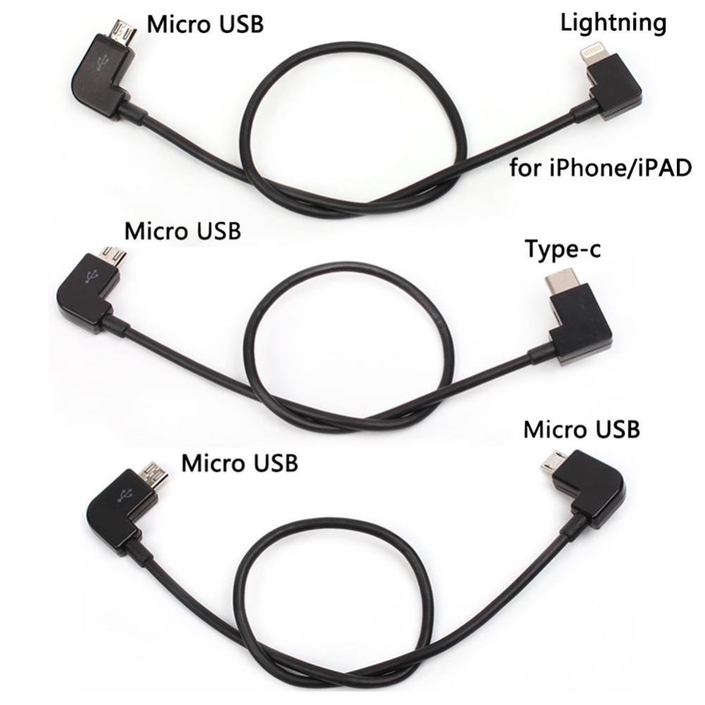Fpv Micro Usb Naar Verlichting/Type C/Micro Usb Otg Data Kabel Voor Iphone Ipad Dji Osmo Pocket adapter Spark/Mavic Pro 2 Air Control
