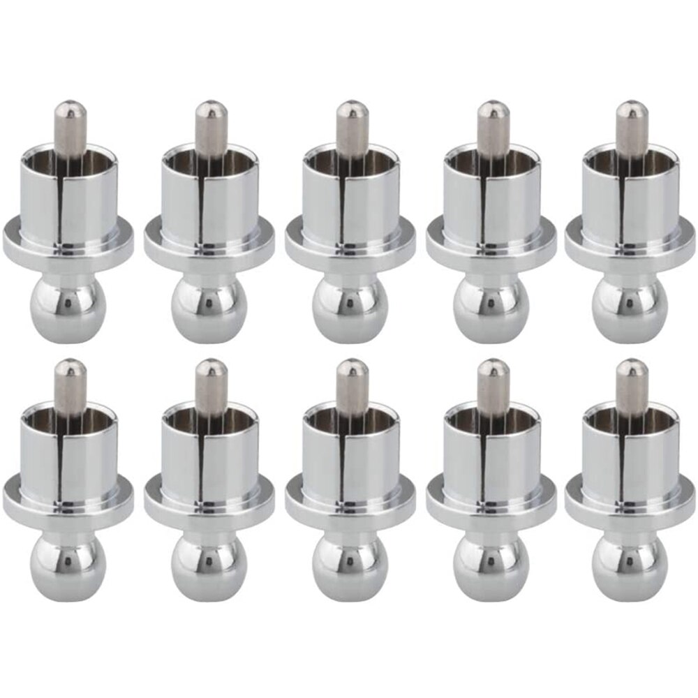 10Pcs Rhodium Plated Rca Plug Caps Kortsluiting Socket Phono Connector Adapter Rca Afscherming Jack Socket Bescherm Cover cap