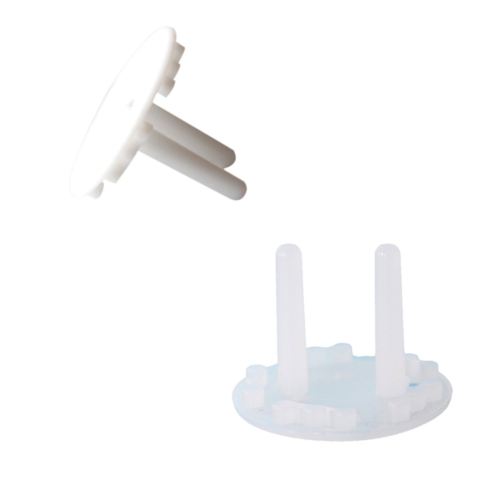 Enchufe europeo niños oso dibujos animados redondo grueso cubierta del zócalo del bebé Anti-choque eléctrico cubierta de protección