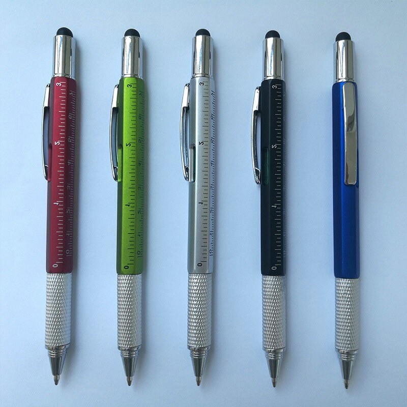 15cm 6 in 1 Multi-funktion Werkzeug Schraubendreher Kugelschreiber Bildschirm berühren Kapazitäzehn Telefon Handschrift Kugelschreiber Werkzeug stift sz