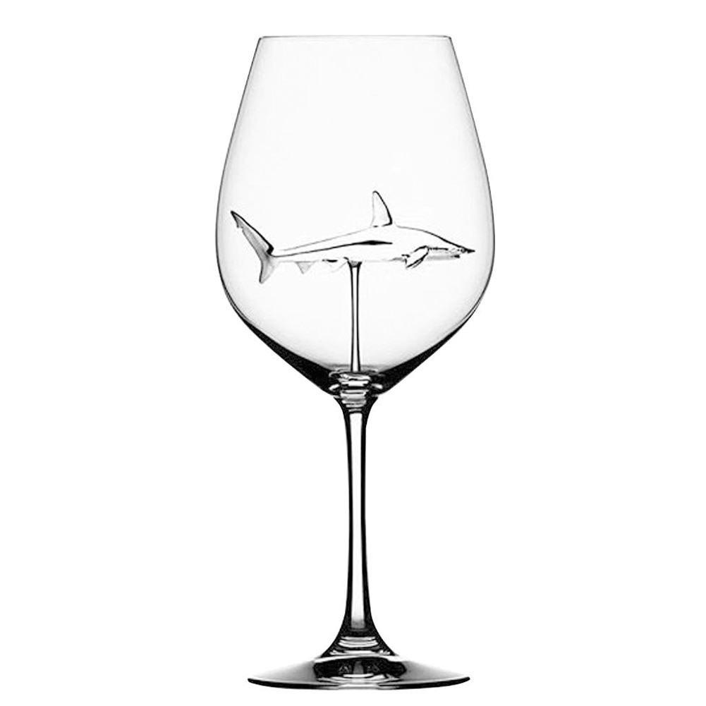300Ml Ingebouwde Haai Wijnglas Beker Whisky Glas Diner Versieren Handgemaakte Crystal Voor Home Bar party Versieren Tb