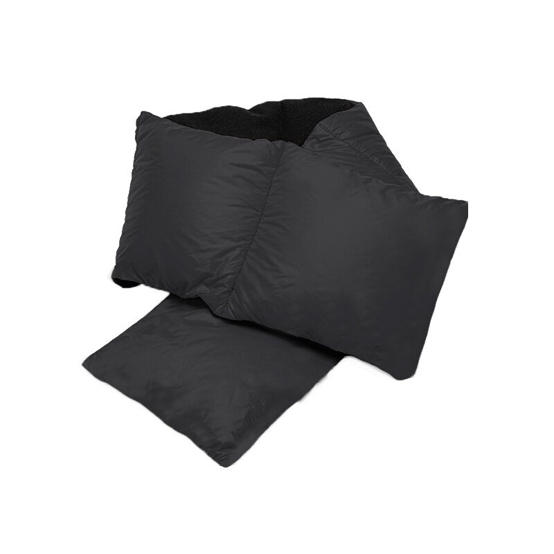 Naturehike-bufanda ultraligera de plumas de ganso para exteriores, impermeable, portátil, para senderismo, montañismo, otoño e invierno, NH20FS031: Black