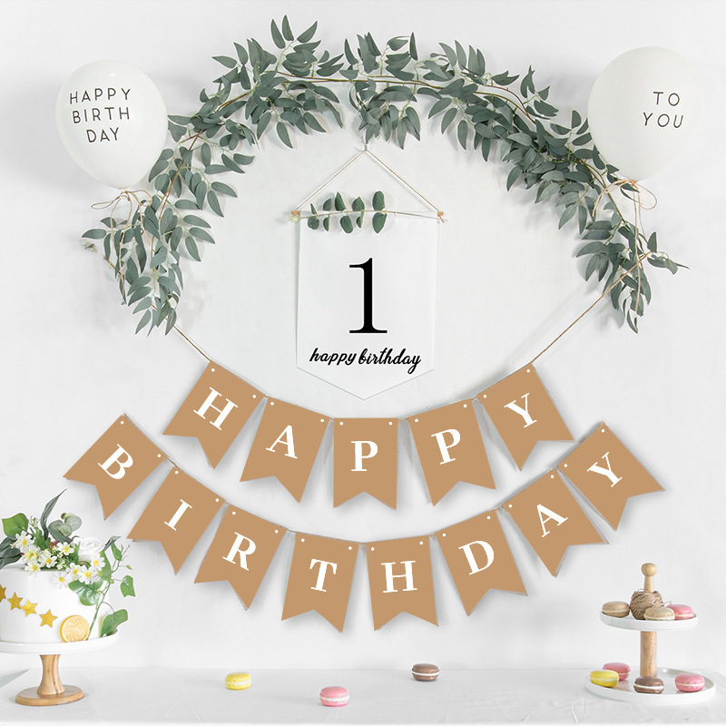 Banderole blanche pour anniversaire de 1 à 9 ans, guirlande de banderole, décoration pour premier anniversaire, fête prénatale, cent jours