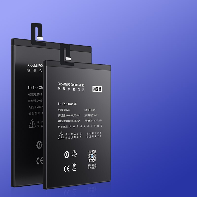 NOHON-batería BM4E BM3B BM3E BM3L BM3M BM4Q BM22 BM36 BM39 BM46 BM47 BN31 BN41 BN43 BN45 BN4A para Xiaomi Mi POCOPHONE F1 F2 Pro