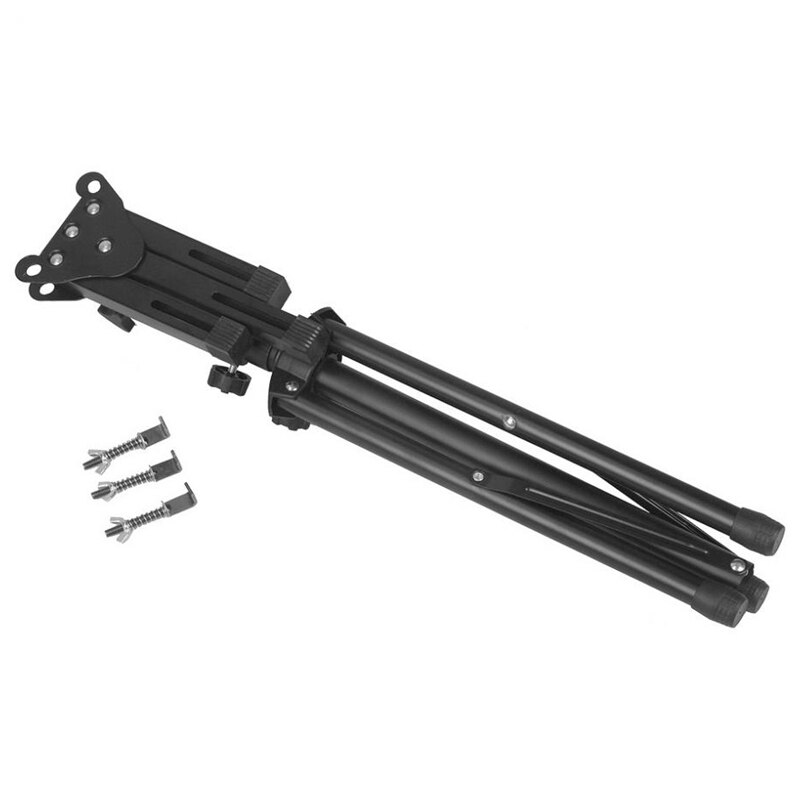 -Wooden Drum Pad Stand Holder Aluminum Alloy Foldable Three-Legged Stand for 10-12 Inch Dumb Drum Pads Cymbal