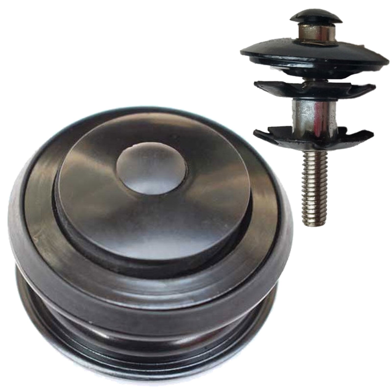 1-1/8" Bicycle Headset Heavy Duty Headset Top Cap Bearings 34mm/ 44mm Diameter Threadless Stem Tapered Sealed BMX Bearing Nuts