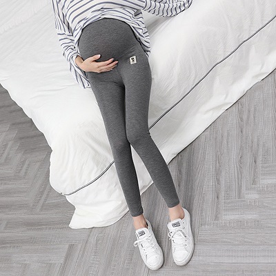 Dünne Mutterschaft Legging Hohe Taille Bauch Gestrickte Hosen Kleidung für Schwangere Frauen Schwangerschaft: DH / XL