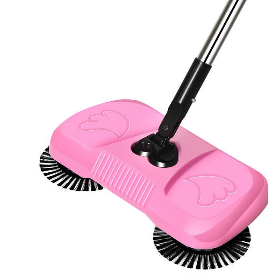Escoba automática para mujer embarazada, herramienta de limpieza para perezosos, producto patentado, Robot llorón E1136: Rosa