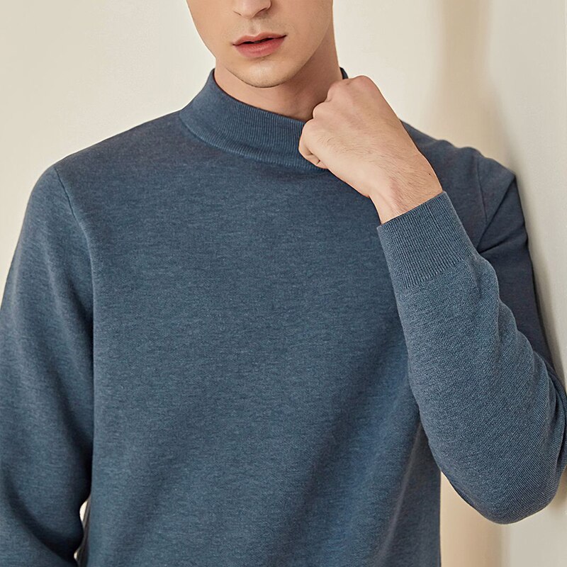 youpin DSDO Half-high collar sweater machine washable Warm Breathable skin-friendly basic bottoming shirt for man