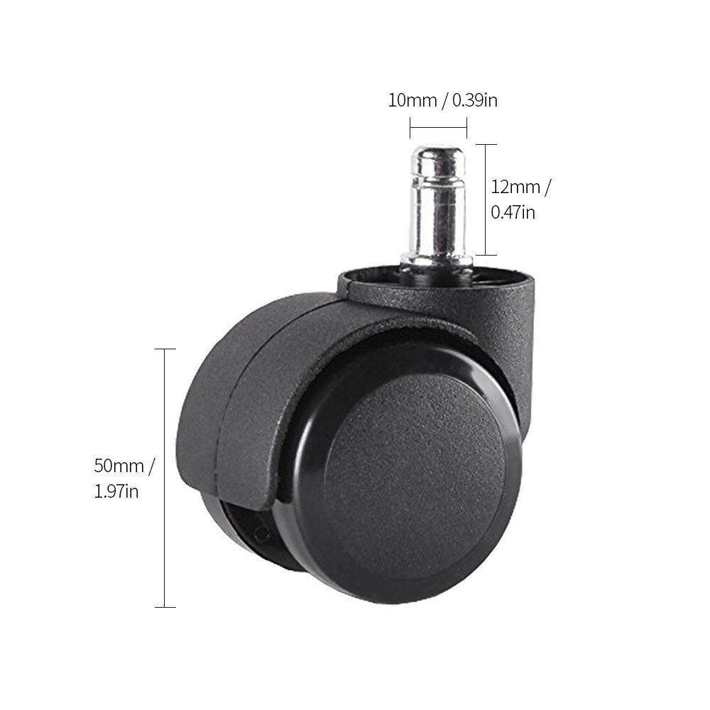 5pcs Replacement Office Chair Swivel Caster Wheels Office Roller Caster Wheels Computer Chair Swivel Caster Office Chair Casters