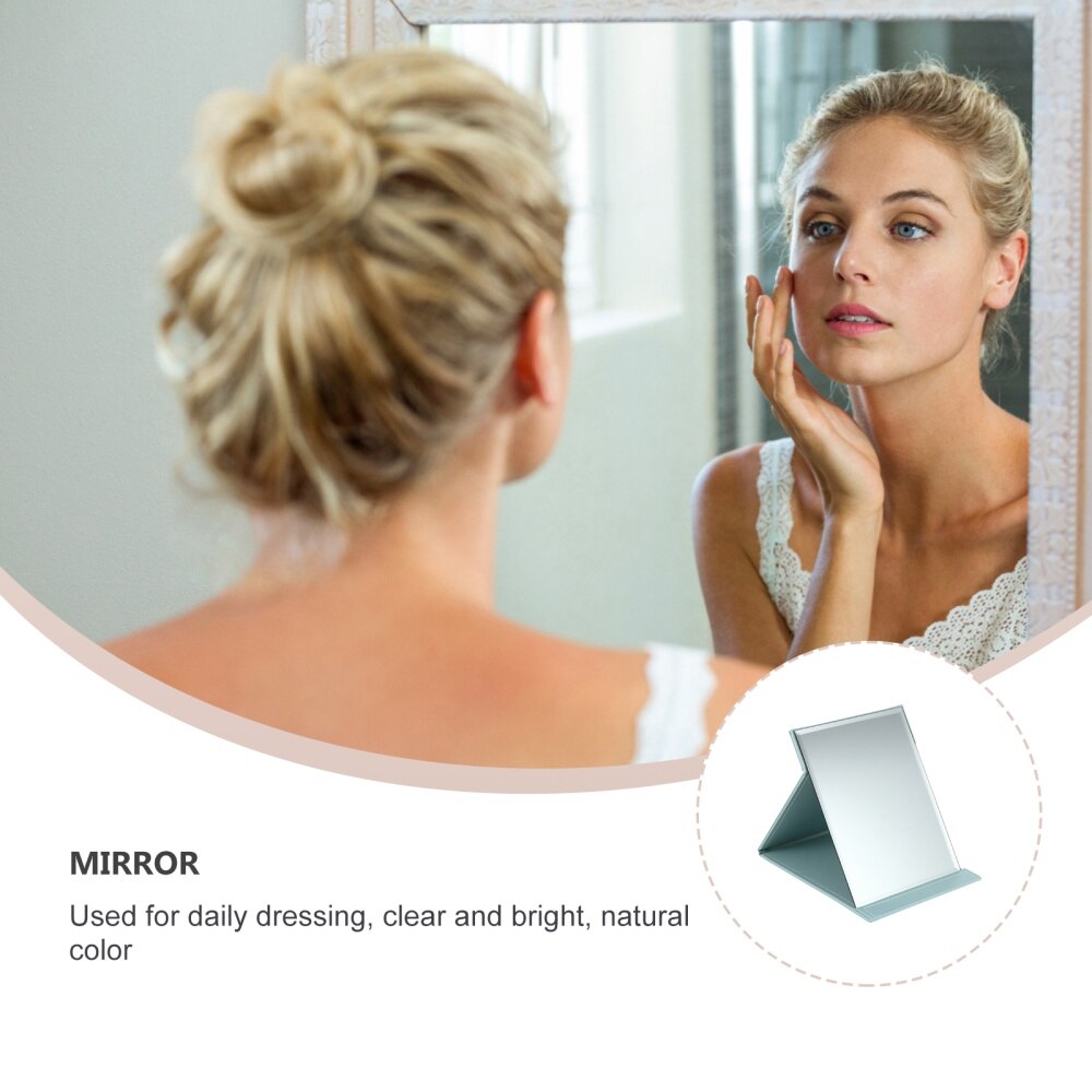 Foldable Makeup Mirror Minimalist Cosmetic Mirror for Outdoor Travel