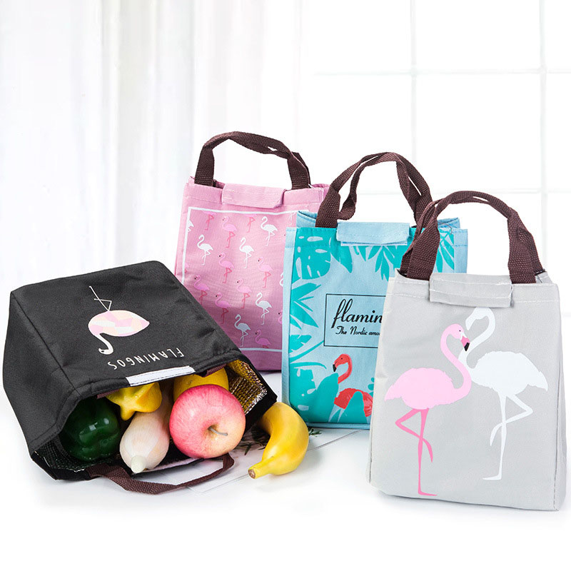 Flamingo tote picknicktassen lunchbox waterdichte thermische isolatie opbergdoos mannen vrouwen kinderen outdoor kamperen strand picknickmand