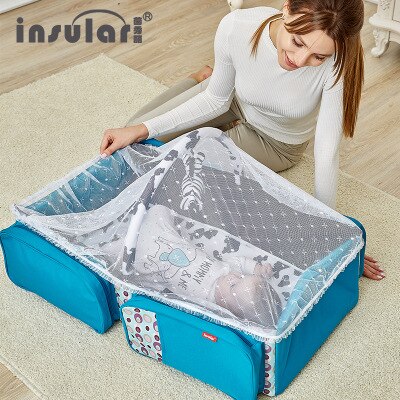 LOOZYKIT multifunctionele Draagbare Vouwen Baby Reizen Wieg Bed Twee Behulp Mummie Verpakking Zak Voor Pasgeborenen Buitenshuis Baby Carry cot