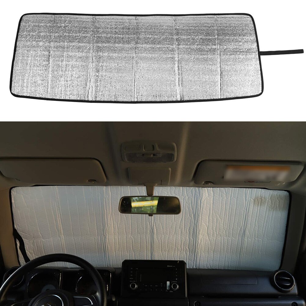 Auto Voorruit Zonnescherm Auto Interieur Zonnescherm Blok Voor Suzuki Jimny Aluminiumfolie Auto Accessoires