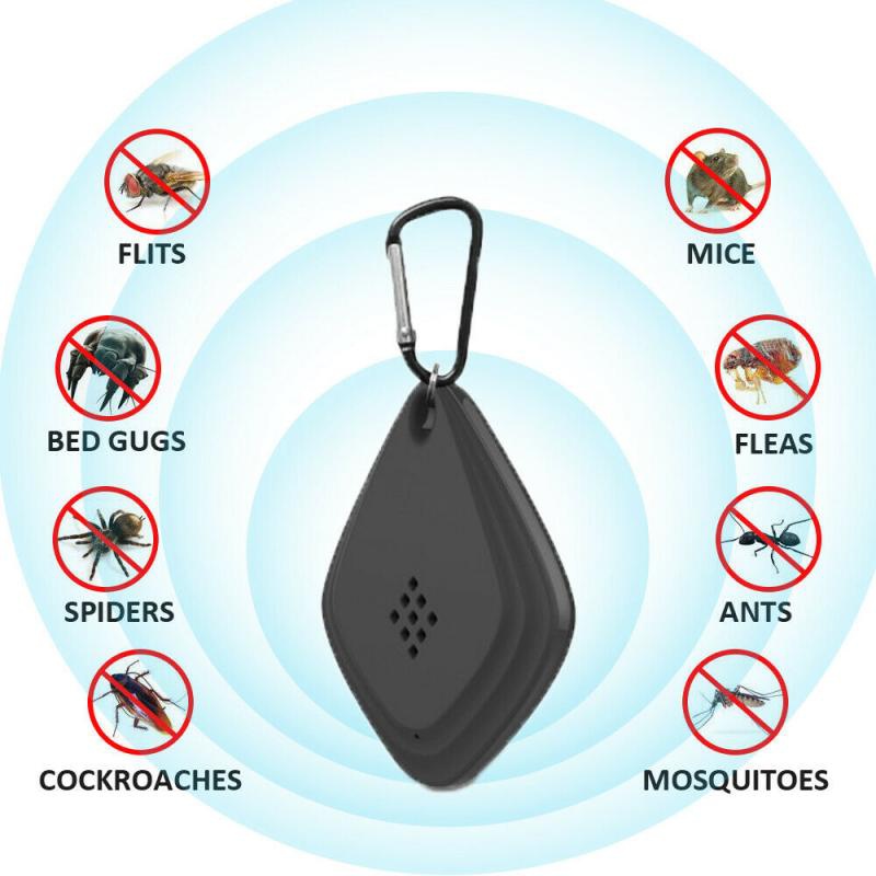 Usb-laddningsbart bärbart insektsmedel anti-myggmedel utomhus ultraljud elektronisk kackerlackkontroll loppfri för skadedjur