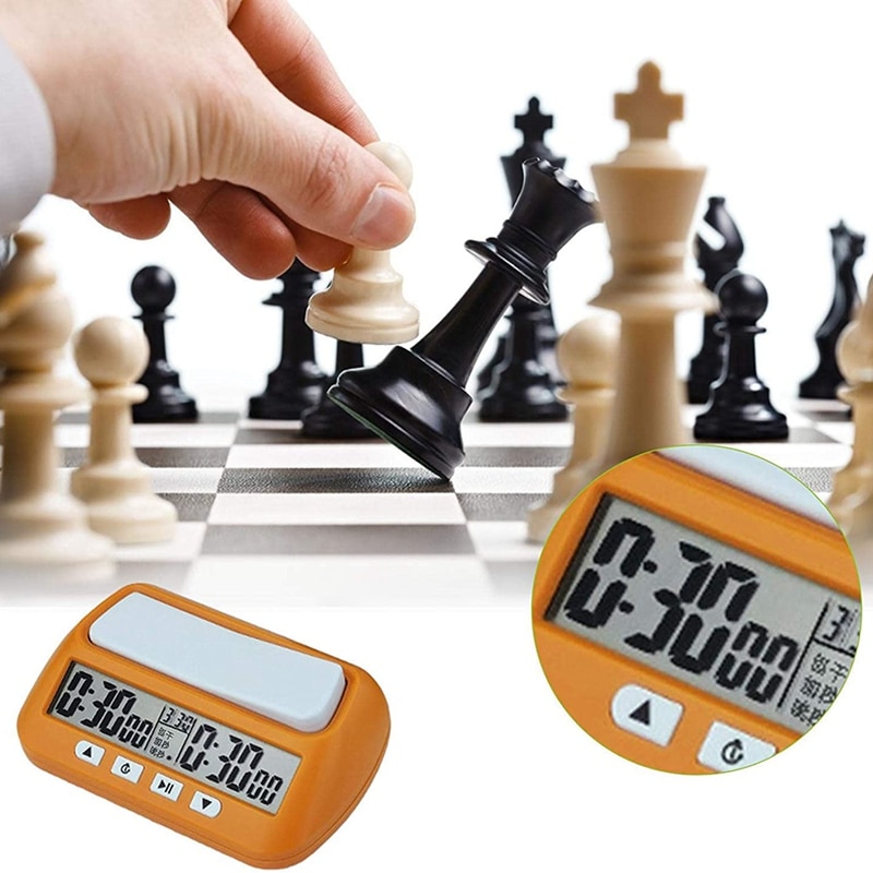 Digital Chess Timer Count UP DOWN Bonus Delay Chess Clock Portable Digital Chess Clocks Game Timer
