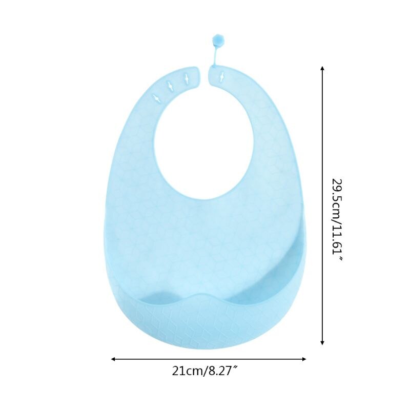 Bambino Appena Nato Sottile Bavaglini Impermeabile Del Silicone Del Commestibile Alimentazione Saliva Asciugamano Burp New Dropship