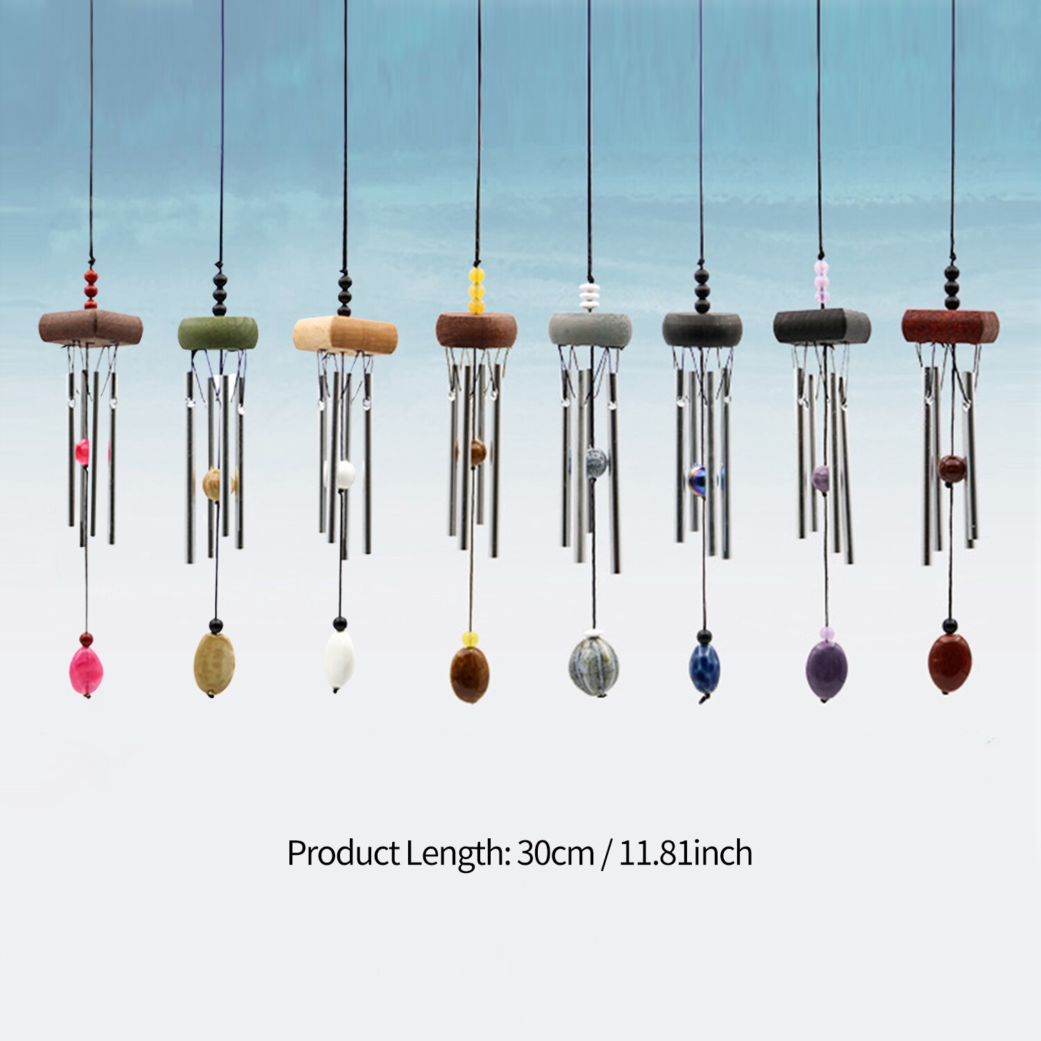 Wind Spinner Mental Wind Chime Outdoor Hanging Ornament Garden Hanging Decor Wind Spinner Stainless Garden Christmas Decor