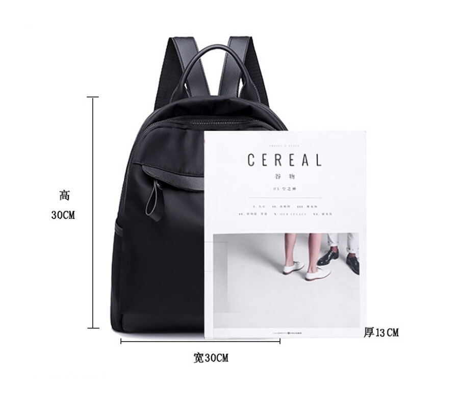Frauen Kleine Nylon Wasserdichte tuch schwarz Rucksack weibliche neue Koreanische Kleine Reise Rucksack casual Student schule tasche zy02