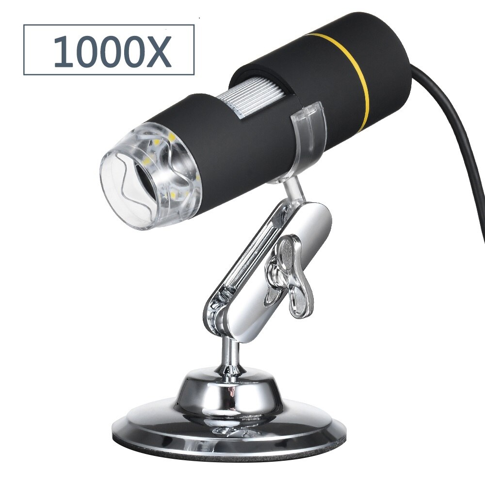 1600X USB Digital Mikroskop Lupe mit OTG Funktion Endoskop Kamera 8LED Licht Lupe mit Metall Stand: Typ 2
