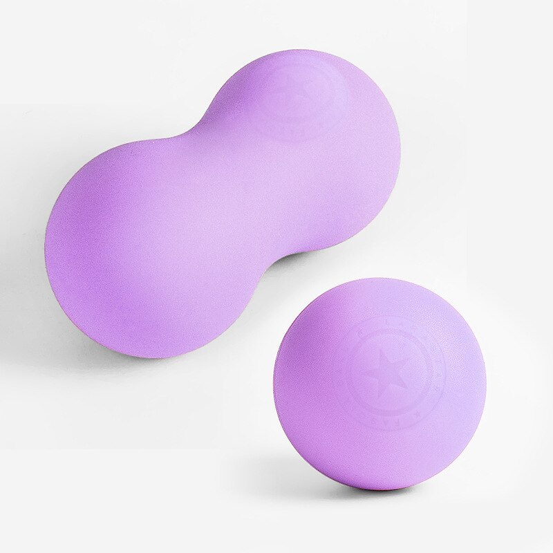 Maxairms Peanut Massage Ball Yoga Fascia Ball fitness Muscles Relax Peanut Ball Hand Reflexology High Density Muscle Relieve: violet