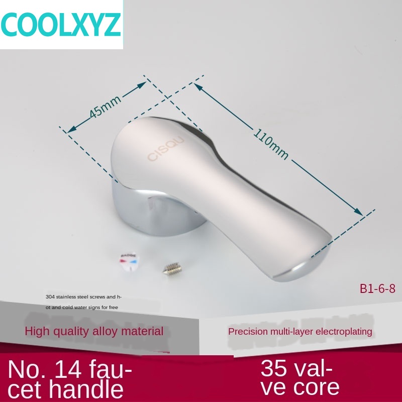 Kraan Handvat Handvat Schotel Wastafel Douche Schakelaar Wijzerplaat Warm En Koud Water 25 35 40 Spool Reparatie Onderdelen: Blauw